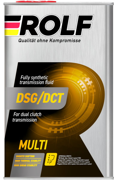 Масло трансмиссионное синтетическое Rolf DSG/DCT 1л (металл)