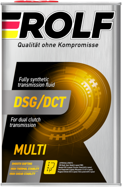 Масло трансмиссионное синтетическое Rolf DSG/DCT 4л (металл)