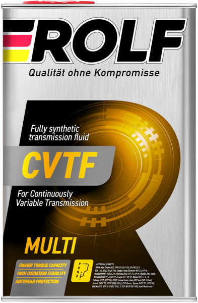 Жидкость для бесступенчатых трансмиссий Rolf CVTF Multi 4л (металл)