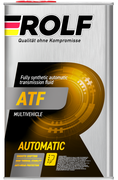 Жидкость для автоматических трансмиссий Rolf ATF Multivehicle 1л (металл)