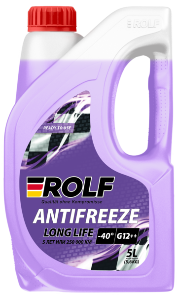 Жидкость охлаждающая низкозамерзающая Rolf Antifreeze G12++ violet -40 5л